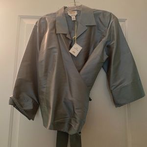 Talbot's Pure Silk Wrap Suit Set: Size 12